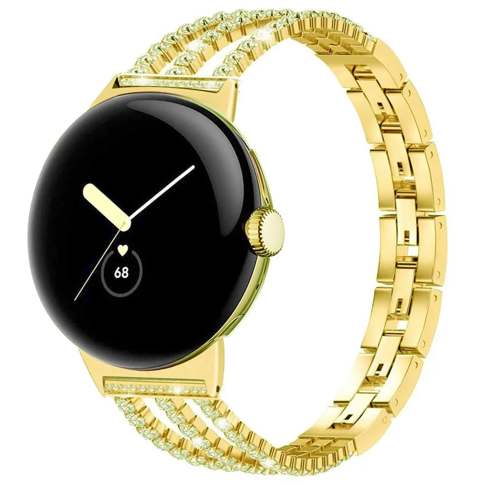 Rannekoru naisille Google Pixel Watch 1, 2, 3, 4 41mm 45mm kulta