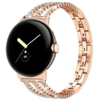Rannekoru naisille Google Pixel Watch 1, 2, 3, 4 41mm 45mm ruusukulta