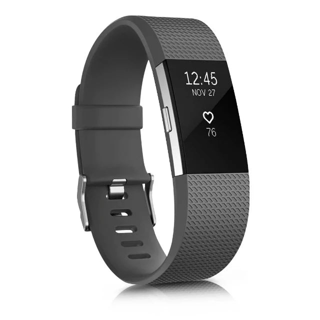 Ranneke Fitbit Charge 2:lle tummanharmaa