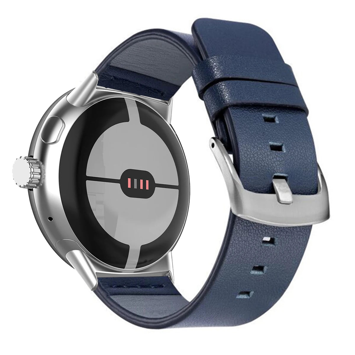 Nahkaranneke Google Pixel Watchille, ruskea 1, 2, 3, 41mm 45mm sininen