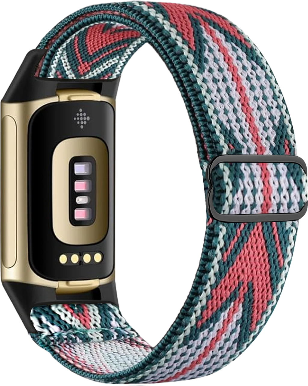 Ranneke Fitbit Charge 5-, Charge 6 -kelloon valkoinen ja vaaleanpunainen
