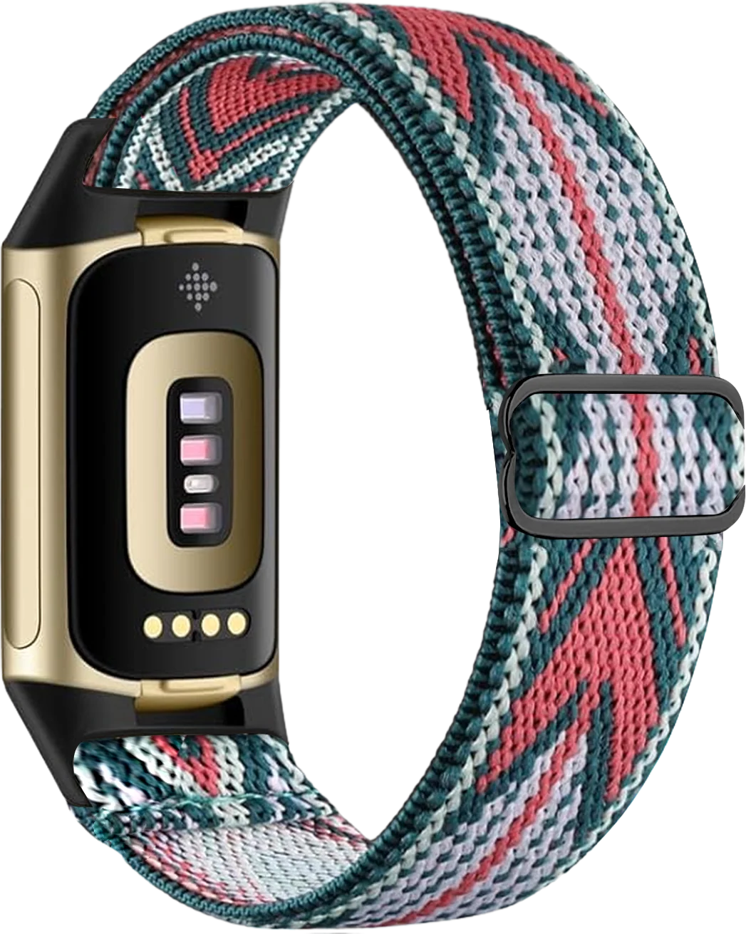 Ranneke Fitbit Charge 5-, Charge 6 -kelloon valkoinen ja vaaleanpunainen