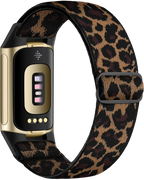 Ranneke Fitbit Charge 5-, Charge 6 -kelloon leopardikuvioinen