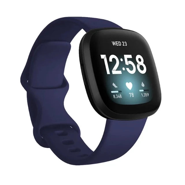 Ranneke Fitbit Versa 3 -kellolle, laivastonsininen