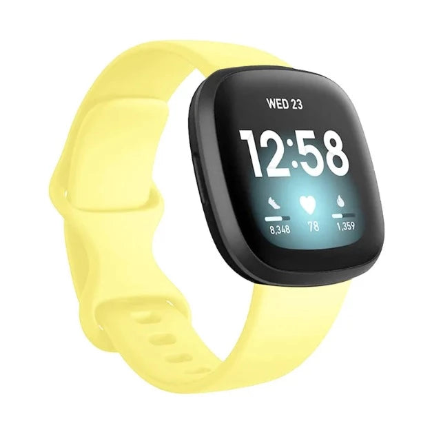 Ranneke Fitbit Versa 3 -kellolle, keltainen