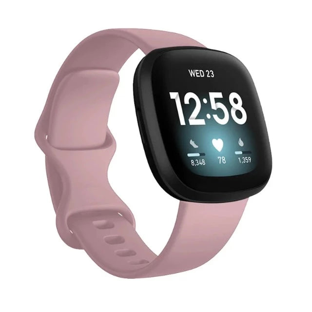 Ranneke Fitbit Versa 3 -kellolle, vaaleanpunainen