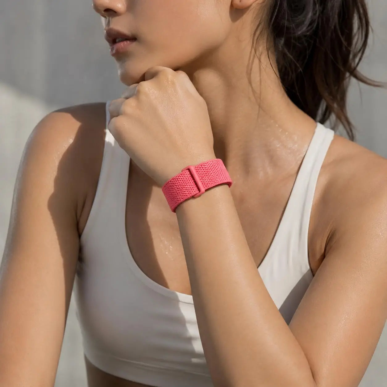 Ranneke Google Fitbit Air -älykellolle, vaaleanpunainen