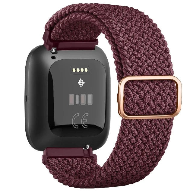 Super joustava ranneke Fitbit Versa 1 Versa 2 Versa Lite -kellolle viininpunainen