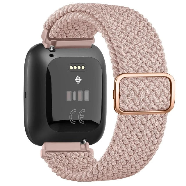 Super joustava ranneke Fitbit Versa 1 Versa 2 Versa Lite -kellolle vaaleanpunainen
