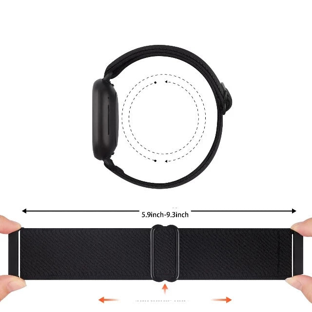 Punottu ranneke Fitbit Versa 1 Versa 2 Versa 3 -kellolle 