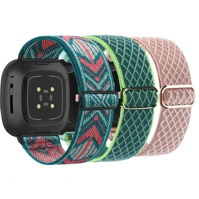 Punottu ranneke Fitbit Versa 1 Versa 2 Versa 3 -kellolle 