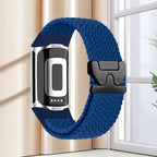 Punottu ranneke Fitbit Charge 5, Charge 6 -kelloon sininen