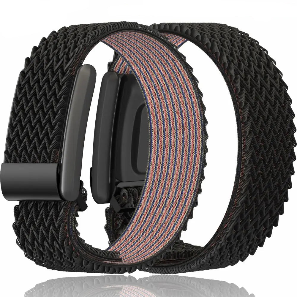 Nylonranneke Google Fitbit Air -kellolle, musta