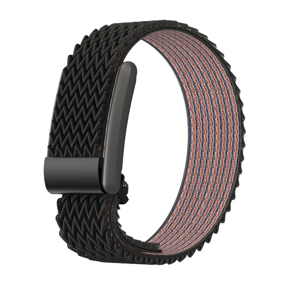 Nylonranneke Google Fitbit Air -kellolle, musta