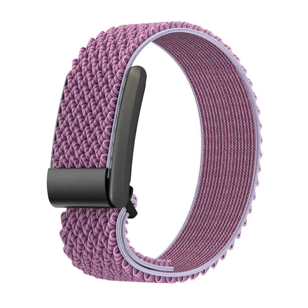 Nylonranneke Google Fitbit Air -kellolle, violetti