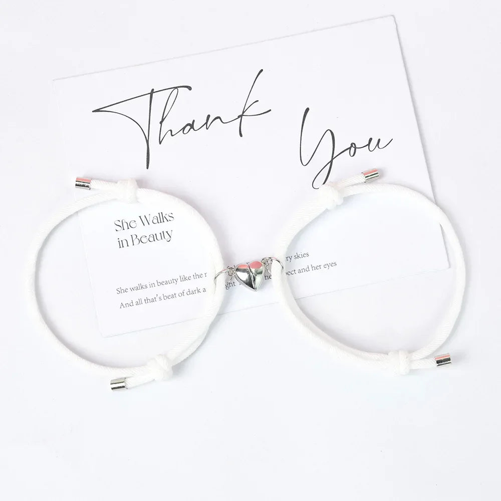 Rannekorut Gourmette Sydän Magneetti Ystäväpariskunnille 3