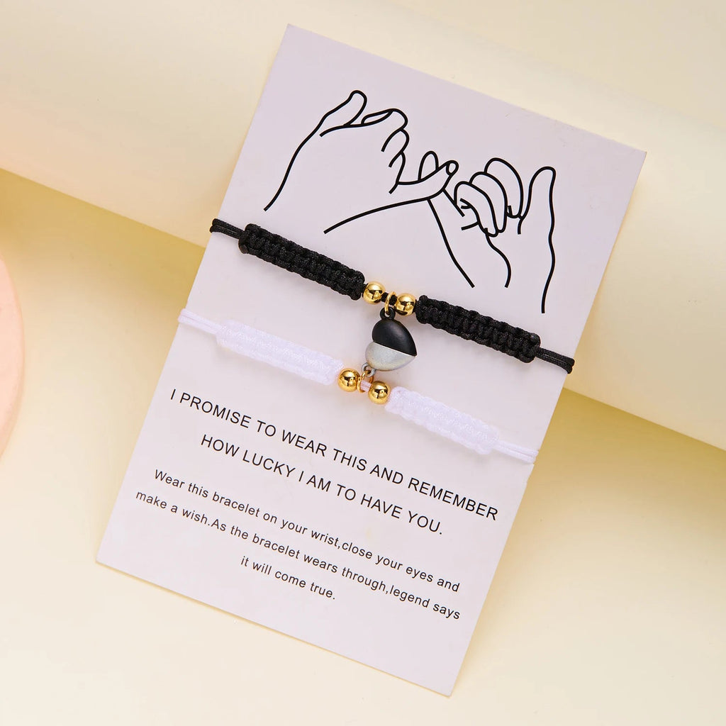 Rakkausrannekkeet ystäväpareille romanttisella ketjulla