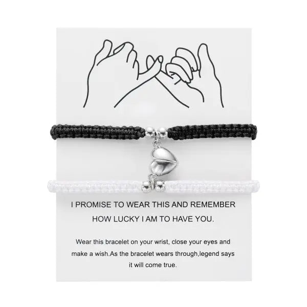 Rakkausrannekkeet ystäväpareille romanttisella ketjulla