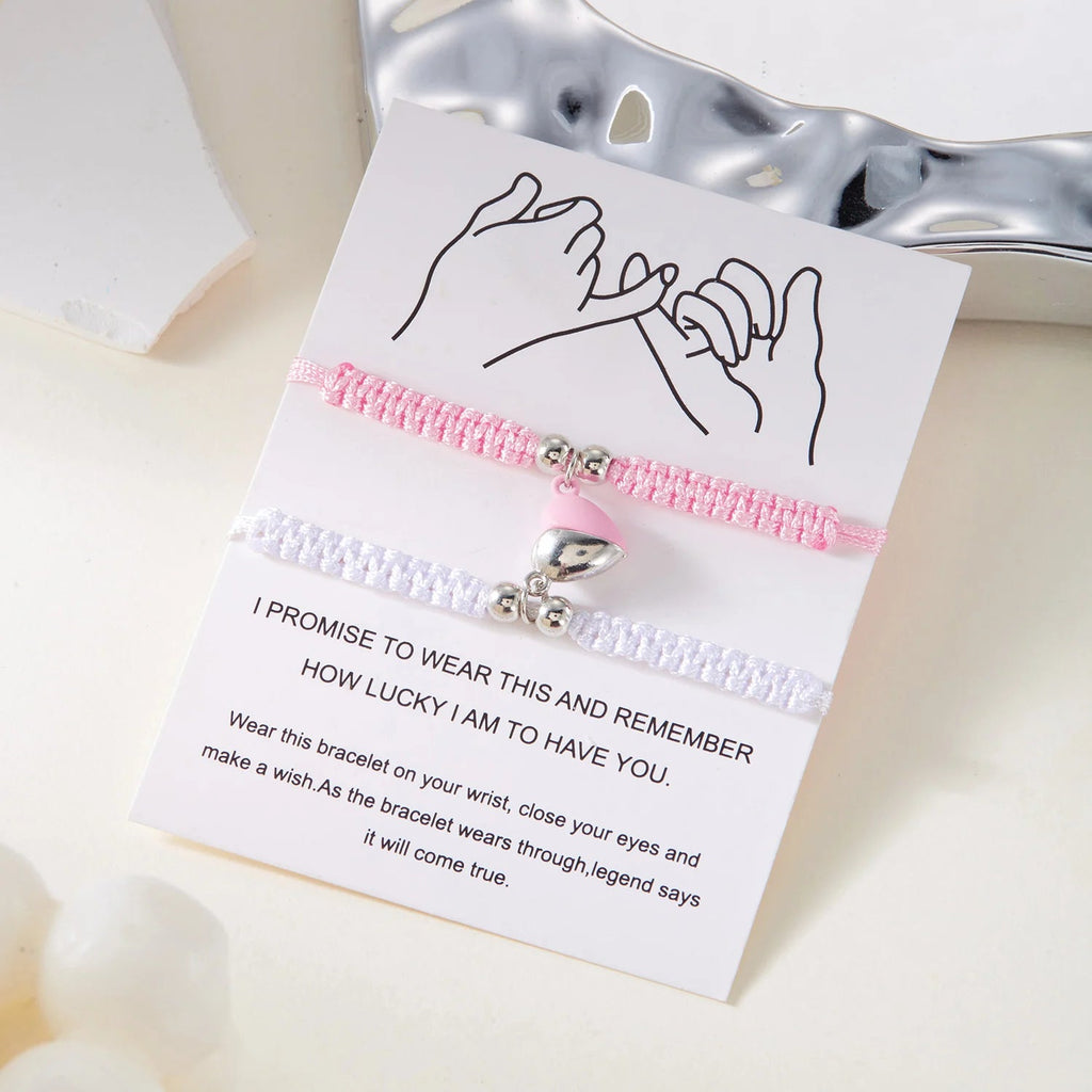 Rakkausrannekkeet ystäväpareille romanttisella ketjulla