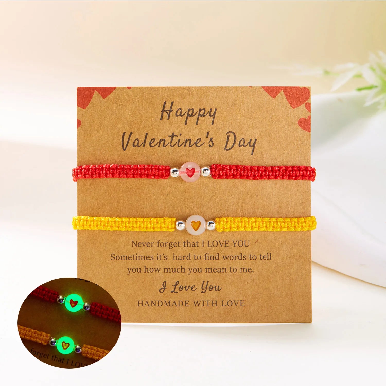 Rakkausrannekkeet ystäväpareille romanttisella ketjulla