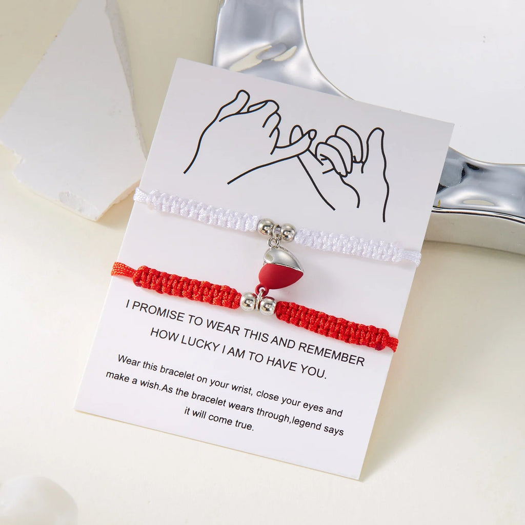 Rakkausrannekkeet ystäväpareille romanttisella ketjulla