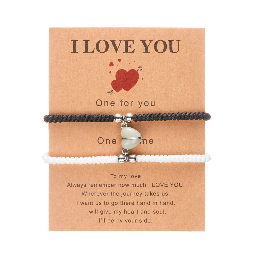 Rakkausrannekkeet ystäväpareille romanttisella ketjulla