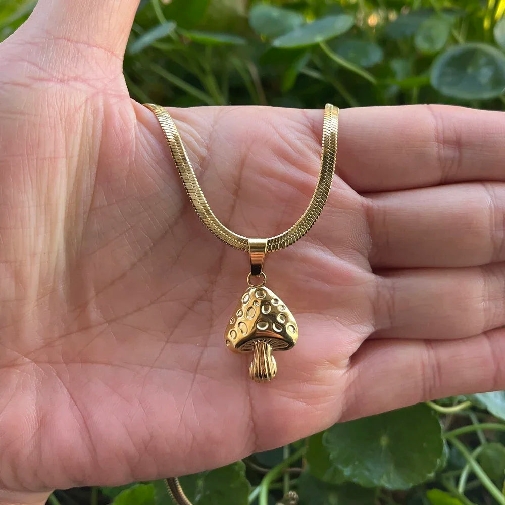 Kaulakoru kultainen sieniriipus