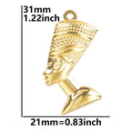 Kaulakoru, jossa on Nefertitin egyptiläinen riipus 