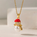 Kaulakoru joulupukin lumihiutalekorulla