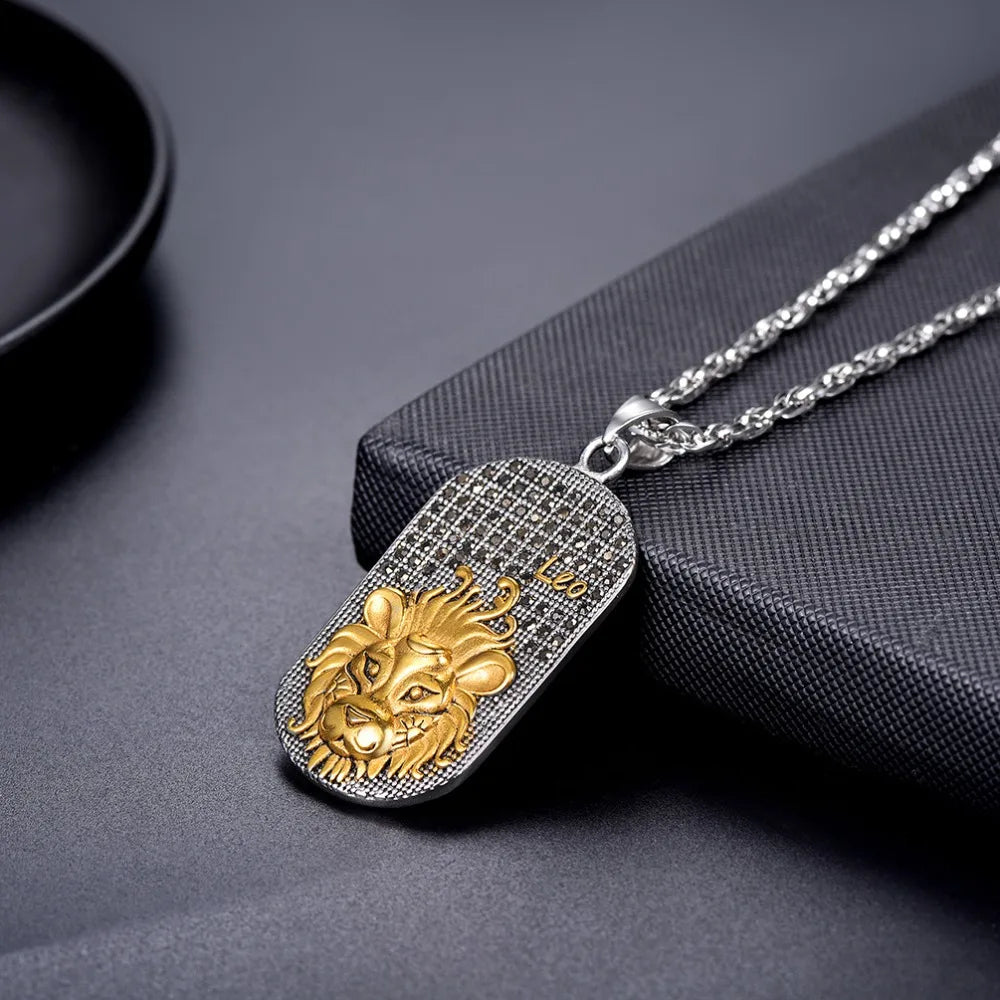 Kaulakoru astrologisen horoskooppimerkin tyylisellä riipuksella