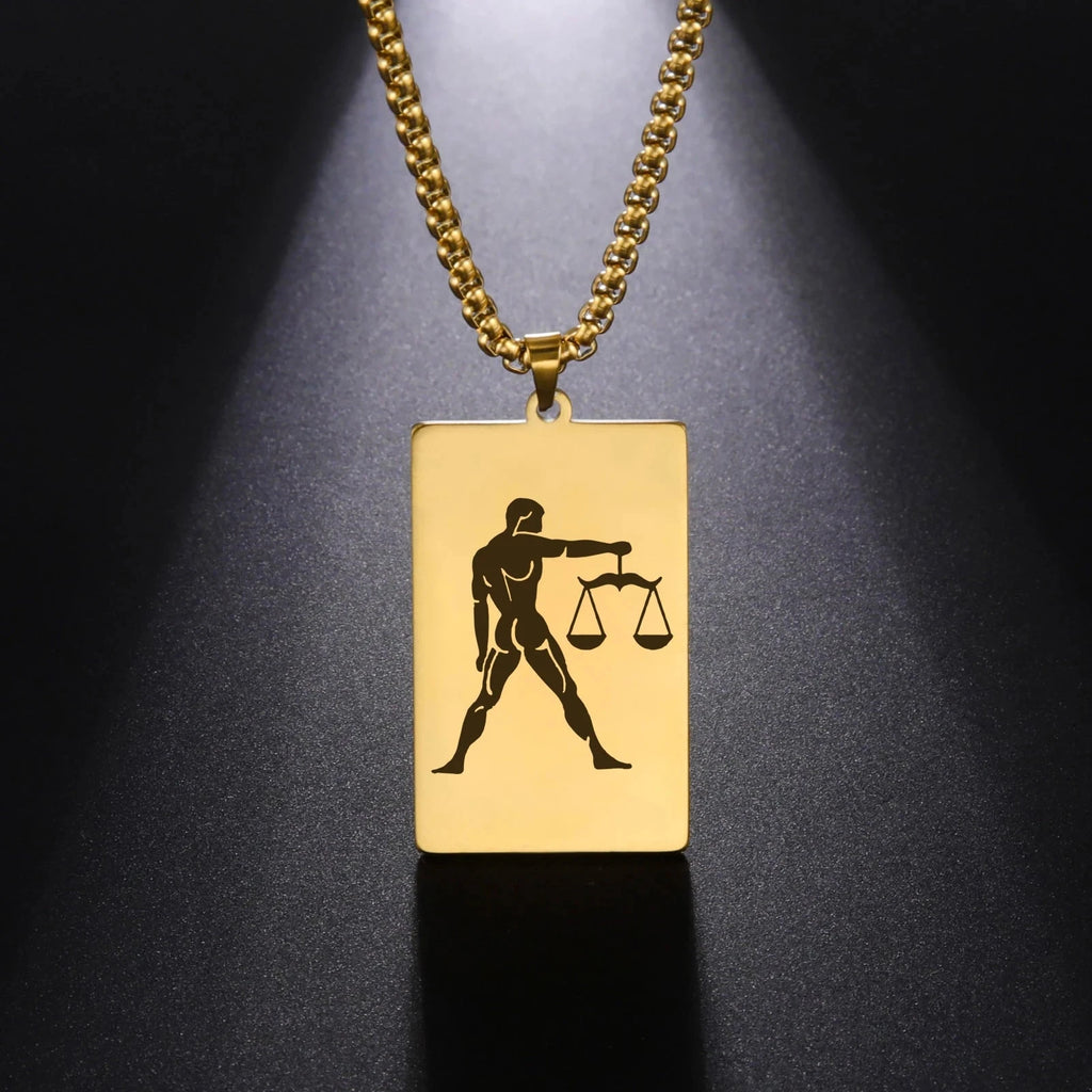 Kaulakoru tyylikkäällä astrologisen horoskoopin riipuksella