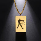 Kaulakoru tyylikkäällä astrologisen horoskoopin riipuksella