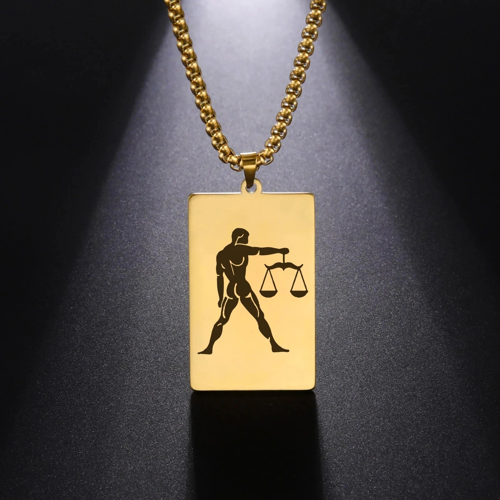 Kaulakoru tyylikkäällä astrologisen horoskoopin riipuksella