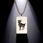 Kaulakoru tyylikkäällä astrologisen horoskoopin riipuksella