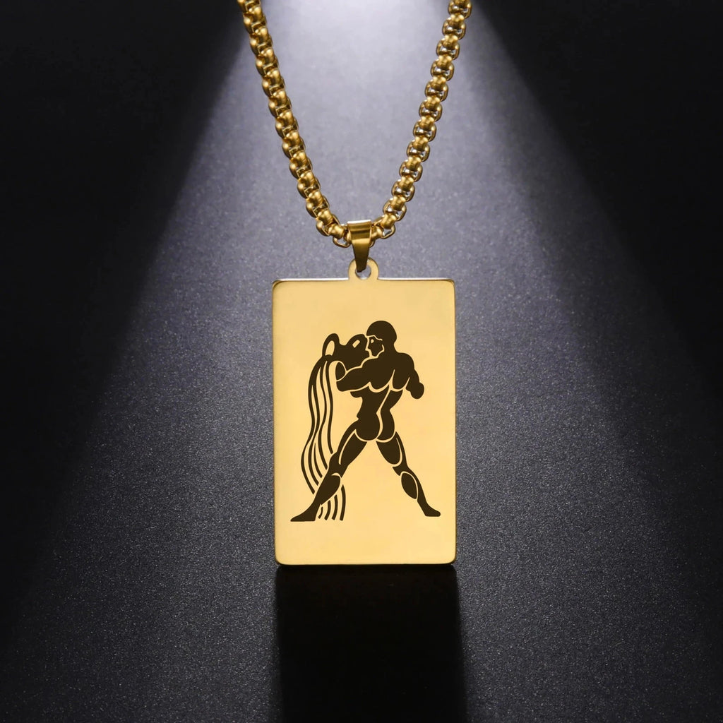 Kaulakoru tyylikkäällä astrologisen horoskoopin riipuksella