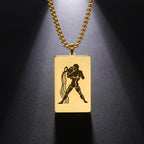 Kaulakoru tyylikkäällä astrologisen horoskoopin riipuksella