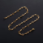 Kaulakoru tähtiriipuksella astrologiaa varten miehille tai naisille kulta