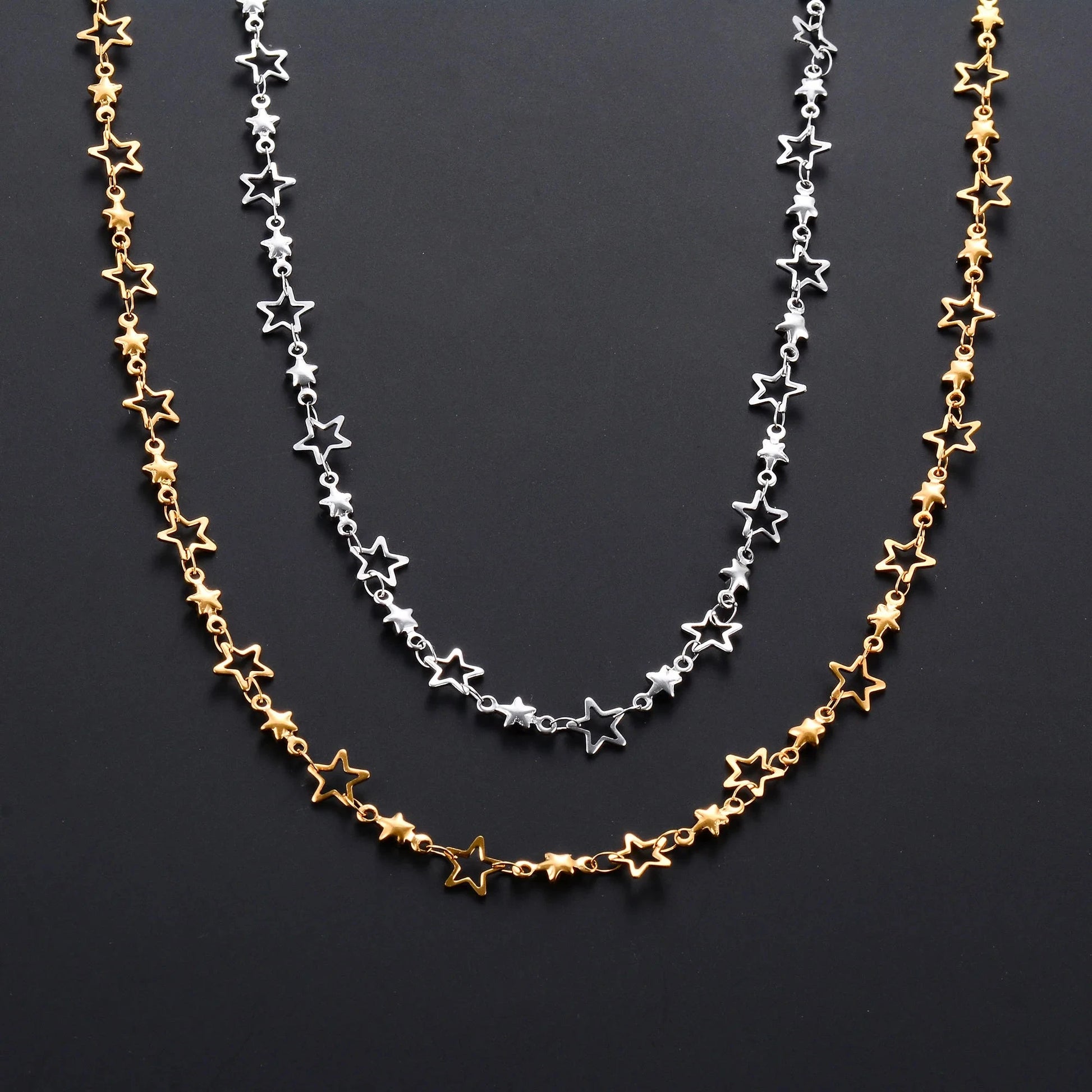 Kaulakoru tähtiriipuksella astrologiaa varten miehille tai naisille hopea