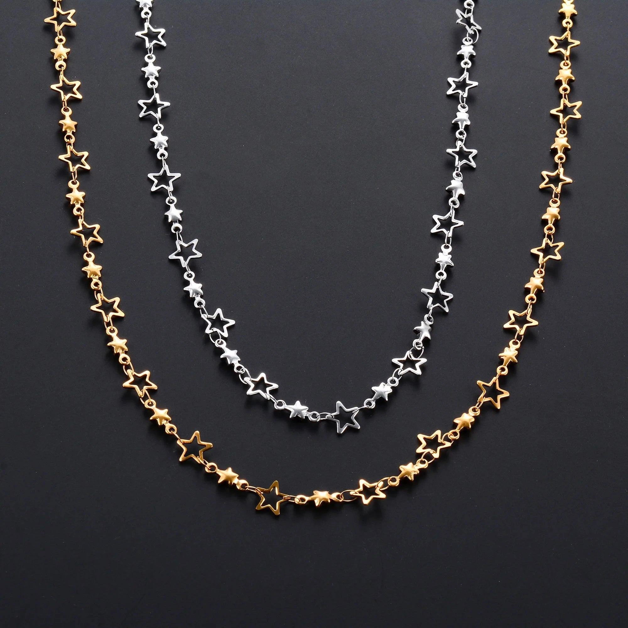 Kaulakoru tähtiriipuksella astrologiaa varten miehille tai naisille hopea