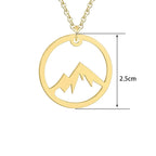 Kaulakoru vuoristoriipuksella miehille tai naisille