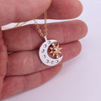 Kuukuu-kaulakoru naisten riipuksella