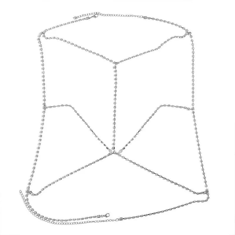 Naisten kaulakoru ketjulla ja kaula-aukolla 