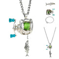 Collier mini-leurre créatif pour pêcheurs - pendentif moulinet