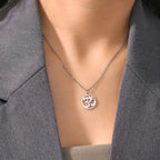 Buddhalainen Om-kaulakoru hopea