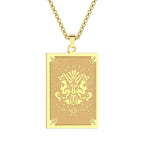 Kaulakoru riipuksella ja horoskooppimerkki