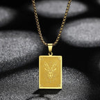 Kaulakoru riipuksella ja horoskooppimerkki