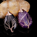 Kaulakoru Riipus Pallo Luonnonkivi Elämänpuu