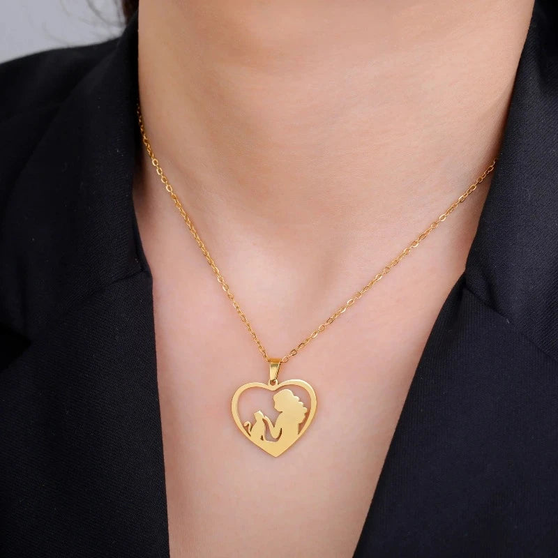 Kaulakoru Riipus Kissa & Omistaja kulta