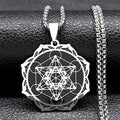 Metatron-kuutio-riipus kaulakoruun miehille tai naisille