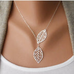Kaulakoru syksyn lehdet hopea